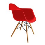 Cadeira Eames com Braço em Polipropileno - Vermelho