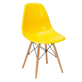 Cadeira Eames Wood - Amarelo