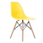 Cadeira Eames Wood - Amarelo