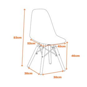 Cadeira Eames Wood - Fendi