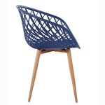Cadeira Gellert C/ Pés de Metal - Azul Marinho