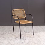 Cadeira Hidalgo em Fibra Sintética - Palha Fosco