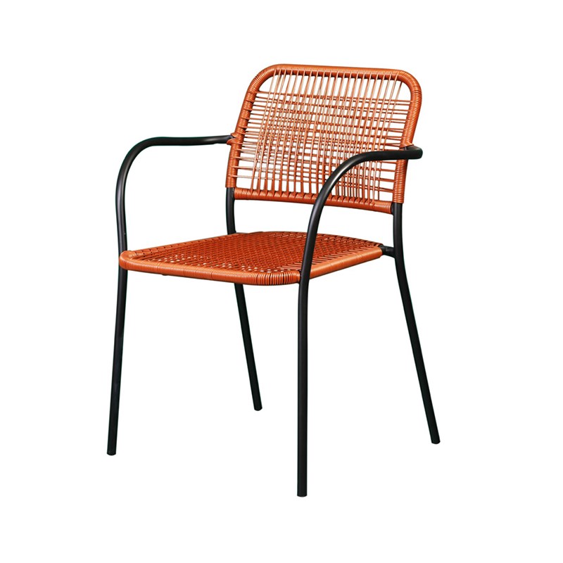 Cadeira Hidalgo em Fibra Sintética - Terracota Fosco