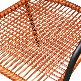 Cadeira Hidalgo em Fibra Sintética - Terracota Fosco
