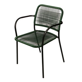 Cadeira Hidalgo em Fibra Sintética - Verde Musgo Fosco
