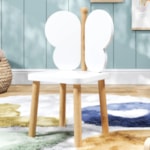 Cadeira Infantil Izumi em Madeira C/ Pés de Madeira Maciça