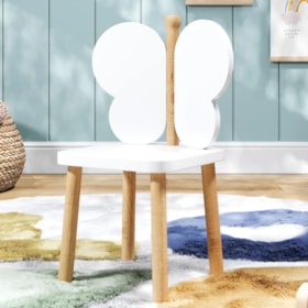 Cadeira Infantil Izumi em Madeira C/ Pés de Madeira Maciça
