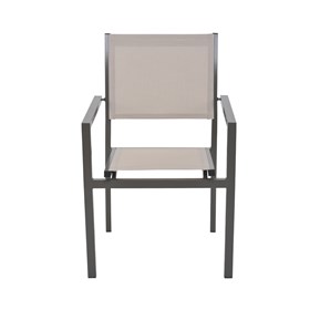 Cadeira Labrum em Alumínio - Bege