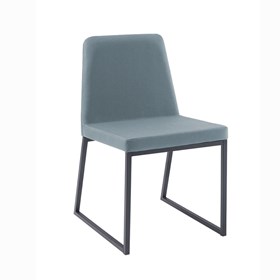 Cadeira Leniak C/ Pés de Aço Carbono - Azul Claro