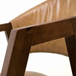 Cadeira Lumer em Madeira Maciça - Camel