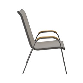 Cadeira Maresias em Alumínio - Amêndoa/Bege Outdoor