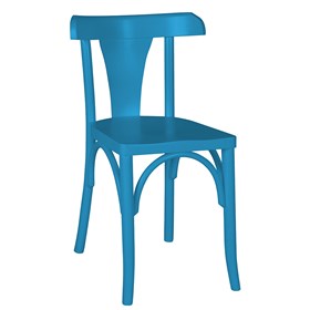 Cadeira Modri em Madeira Maciça - Azul Ágata