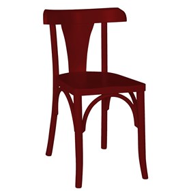 Cadeira Modri em Madeira Maciça - Bordô
