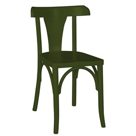 Cadeira Modri em Madeira Maciça - Verde Musgo