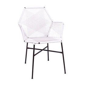 Cadeira Morelo em Fibra Sintética - Branca