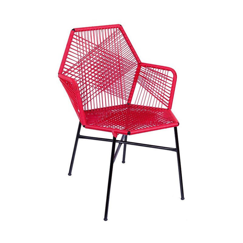 Cadeira Morelo em Fibra Sintética - Vermelha