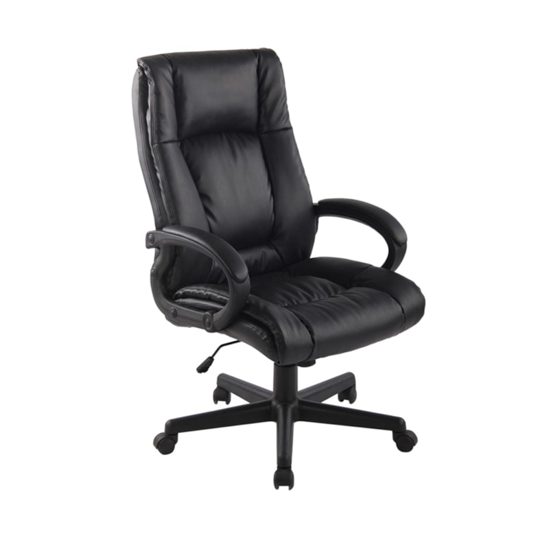 Cadeira Office Baza C/ Base em Nylon - Preto