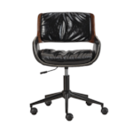 Cadeira Office Lombard C/ Revestimento em Poliuretano - Preto