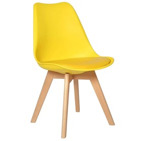 Cadeira Saarinen Leda em Polipropileno - Amarelo