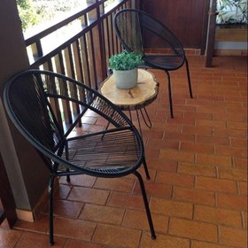 Cadeira Sinaloa em Fibra Síntetica - Preto