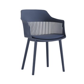 Cadeira Skandar em Polipropileno - Azul Marinho