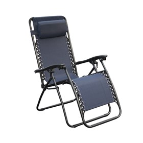 Cadeira Topplin Reclinável em Aço Carbono - Azul Marinho