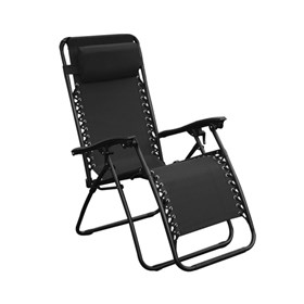 Cadeira Topplin Reclinável em Aço Carbono - Preto