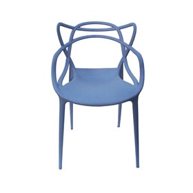 Cadeira Victoria em Polipropileno - Azul Caribe