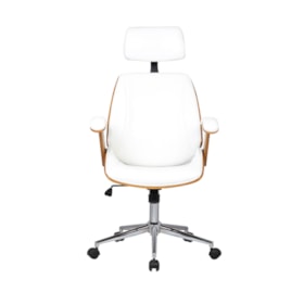 Cadeira Westmont Presidente C/ Base Cromada - Branco
