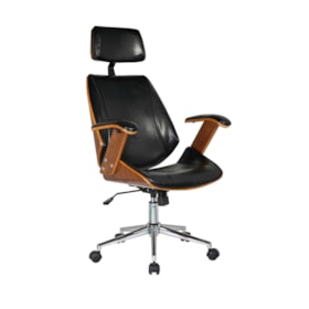 Cadeira Westmont Presidente C/ Base Cromada - Preto