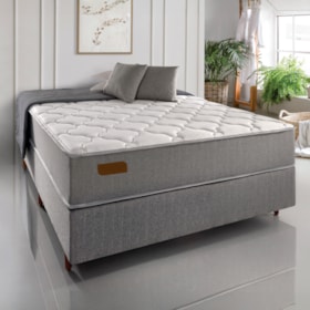 Cama Box Com Colchão De Casal Engelberg Extra-Firme