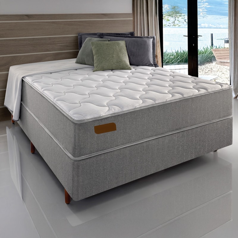 Cama Box Com Colchão De Casal Engelberg Standard