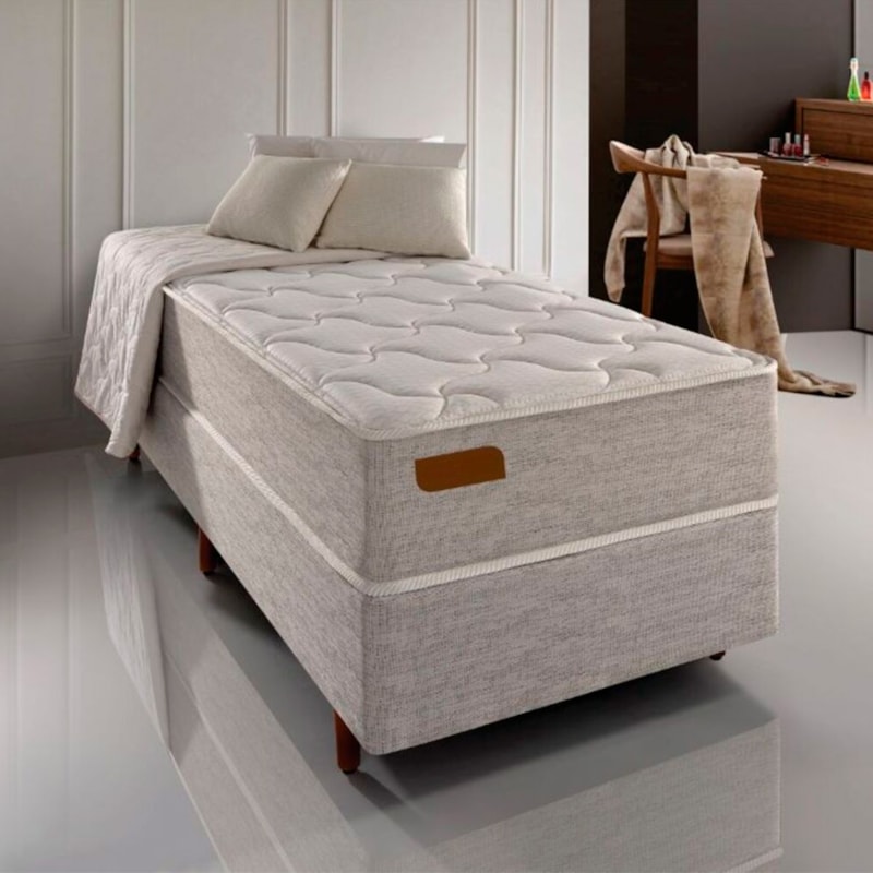 Cama Box Com Colchão De Solteiro Engelberg Firme