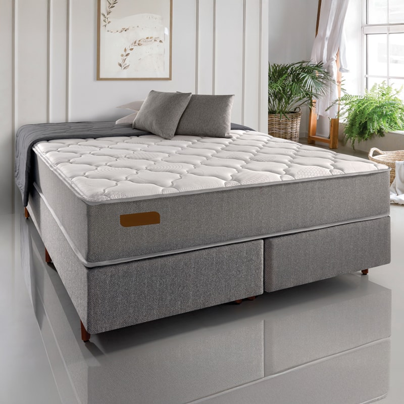 Cama Box Com Colchão King Engelberg Extra-Firme