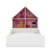 Cama Infantil Casinha 90CM - Branco