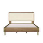 Cama Queen Oslo 158cm Com Cabeceira Em Palhinha