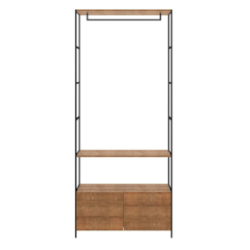 Closet Arara C/ Cabideiro Becker Quantum em Aço C/2 Gavetas