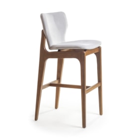 Conjunto 2 Banquetas Livia Em Madeira Maciça Freijó 75cm
