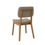 Conjunto 2 Cadeiras Classic Em Madeira Maciça - Dourado