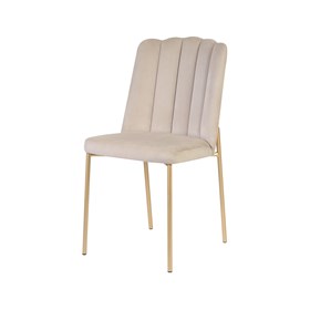 Conjunto 2 Cadeiras Elis Com Pés Em Aço Carbono Dourado - V Inca 02
