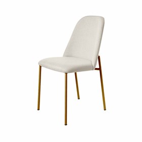 Conjunto 2 Cadeiras Lucille Com Pés Em Aço Carbono Dourado - Linked 200 02
