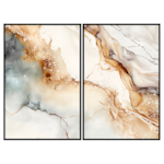 Conjunto 2 Quadros Decorativos Au Latte