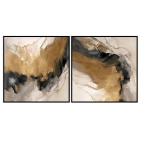 Conjunto 2 Quadros Decorativos D'Or