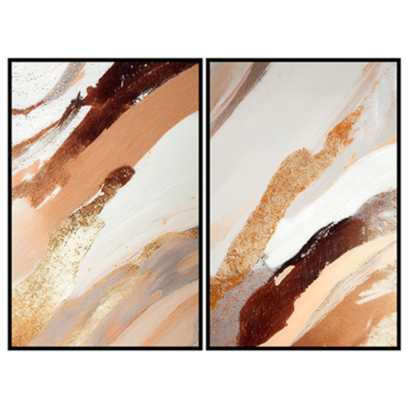 Conjunto 2 Quadros Decorativos La Vague