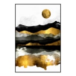 Conjunto 2 Quadros Decorativos Montagne Dorate