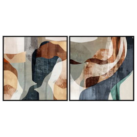 Conjunto 2 Quadros Decorativos Quadrados Taillis