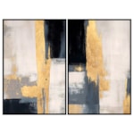 Conjunto 2 Quadros Decorativos Retangular Prospérité