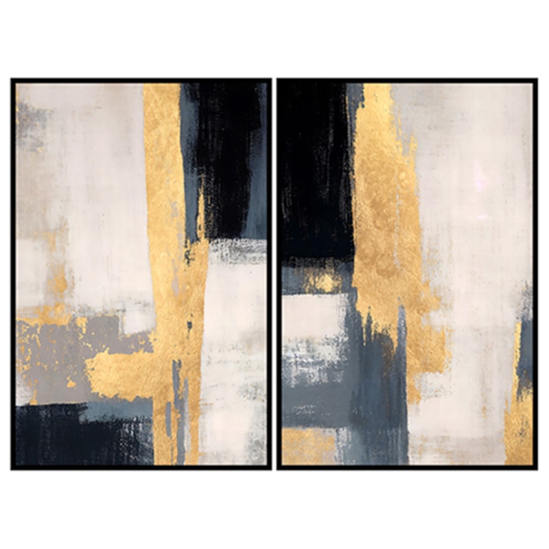 Conjunto 2 Quadros Decorativos Retangular Prospérité