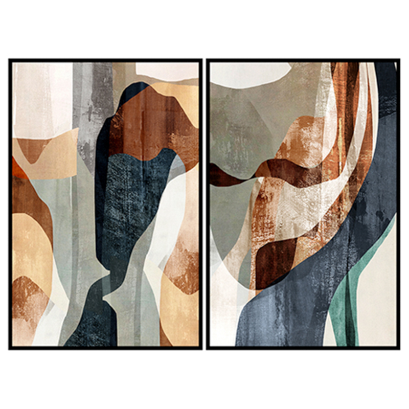 Conjunto 2 Quadros Decorativos Retangulares Taillis