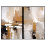 Conjunto 2 Quadros Decorativos Rupture
